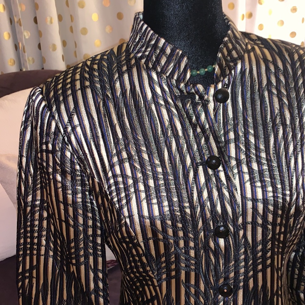 MSK Size M Collarless Dress Jacket